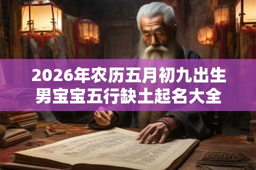 2026年农历五月初九出生男宝宝五行缺土起名大全