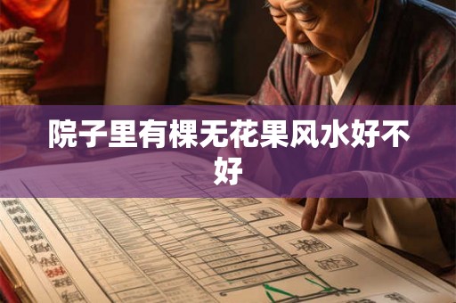 院子里有棵无花果风水好不好 院子里有棵无花果风水好不好