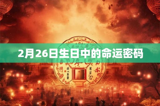 2月26日生日中的命运密码