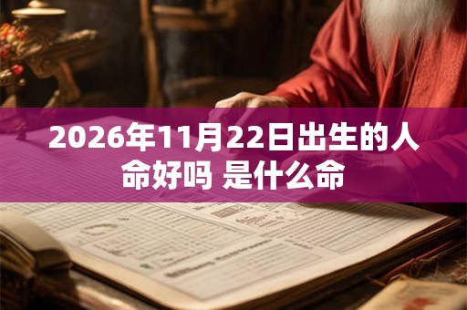 2026年11月22日出生的人命好吗 是什么命