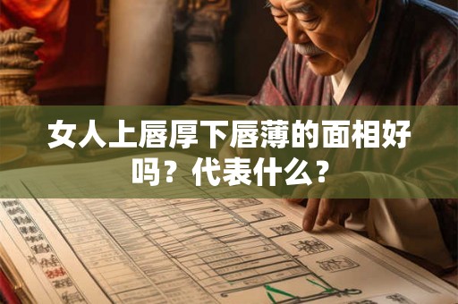 女人上唇厚下唇薄的面相好吗？代表什么？