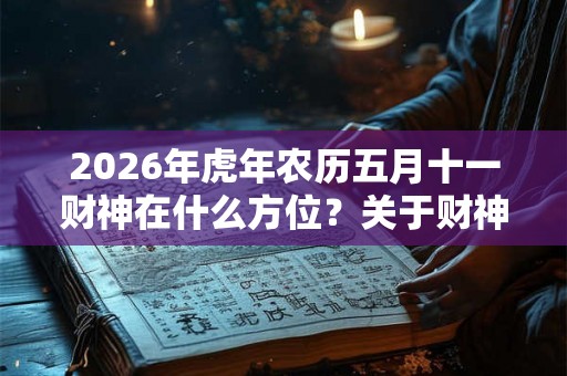 2026年虎年农历五月十一财神在什么方位？关于财神爷的传说有哪些？