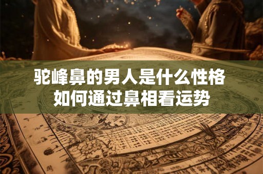 驼峰鼻的男人是什么性格 如何通过鼻相看运势
