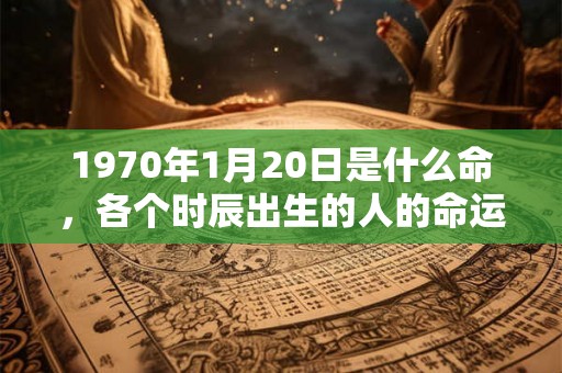 1970年1月20日是什么命，各个时辰出生的人的命运
