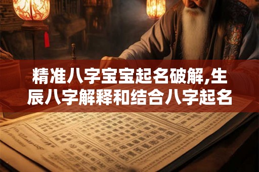 精准八字宝宝起名破解,生辰八字解释和结合八字起名