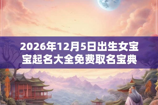 2026年12月5日出生女宝宝起名大全免费取名宝典 2026年12月5日出生女宝宝起名大全免费取名宝典
