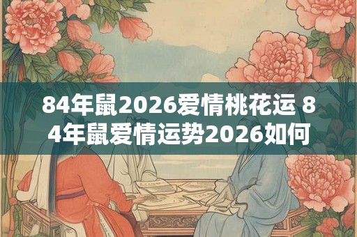 84年鼠2026爱情桃花运 84年鼠爱情运势2026如何 84年鼠2026爱情桃花运 84年鼠爱情运势2026如何