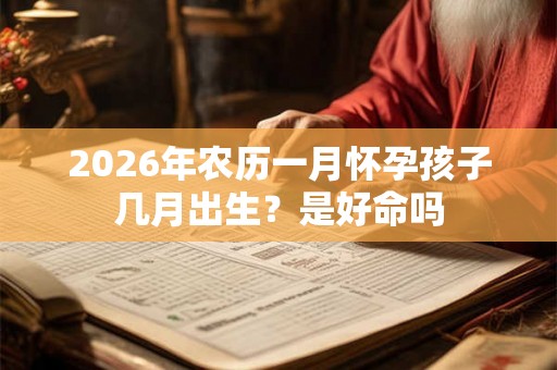 2026年农历一月怀孕孩子几月出生？是好命吗