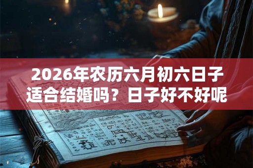 2026年农历六月初六日子适合结婚吗？日子好不好呢？