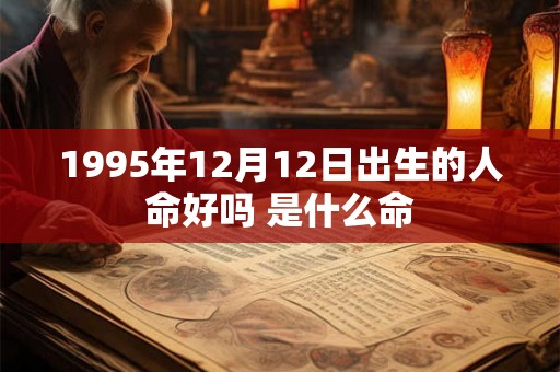 1995年12月12日出生的人命好吗 是什么命