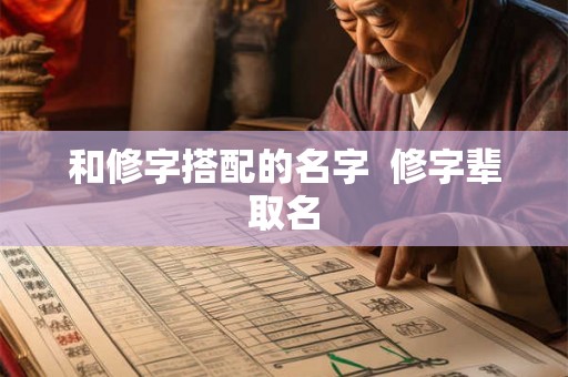 和修字搭配的名字  修字辈取名