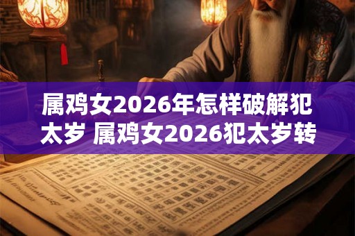属鸡女2026年怎样破解犯太岁 属鸡女2026犯太岁转运方法
