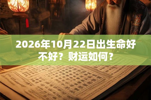 2026年10月22日出生命好不好?财运如何? 2026年10月22日出生命好不好?财运如何?