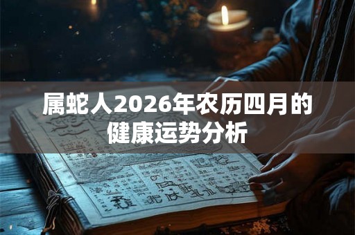 属蛇人2026年农历四月的健康运势分析