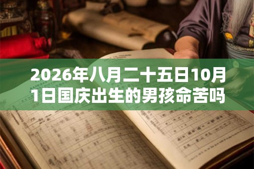 2026年八月二十五日10月1日国庆出生的男孩命苦吗? 2026年八月二十五日10月1日国庆出生的男孩命苦吗?