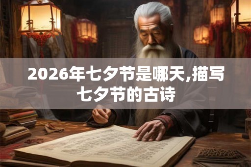 2026年七夕节是哪天,描写七夕节的古诗 2026年七夕节是哪天,描写七夕节的古诗