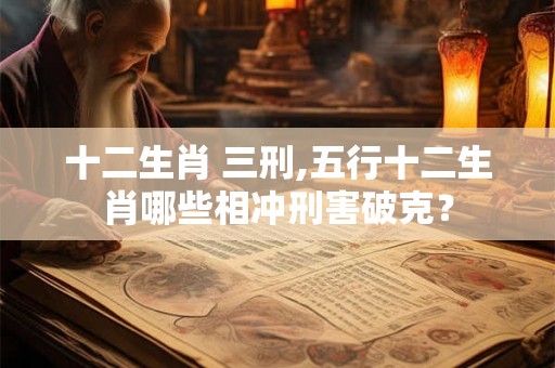 十二生肖 三刑,五行十二生肖哪些相冲刑害破克? 十二生肖 三刑,五行十二生肖哪些相冲刑害破克?