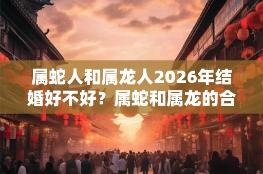 属蛇人和属龙人2026年结婚好不好?属蛇和属龙的合不合? 属蛇人和属龙人2026年结婚好不好?属蛇和属龙的合不合?