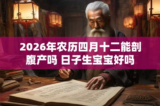 2026年农历四月十二能剖腹产吗 日子生宝宝好吗