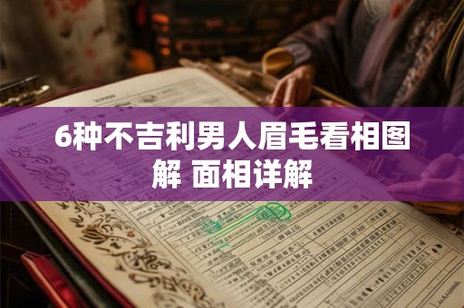 6种不吉利男人眉毛看相图解 面相详解