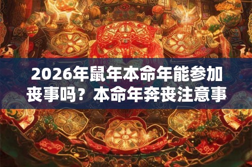 2026年鼠年本命年能参加丧事吗?本命年奔丧注意事项 2026年鼠年本命年能参加丧事吗?本命年奔丧注意事项