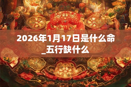 2026年1月17日是什么命_五行缺什么 2026年1月17日是什么命_五行缺什么