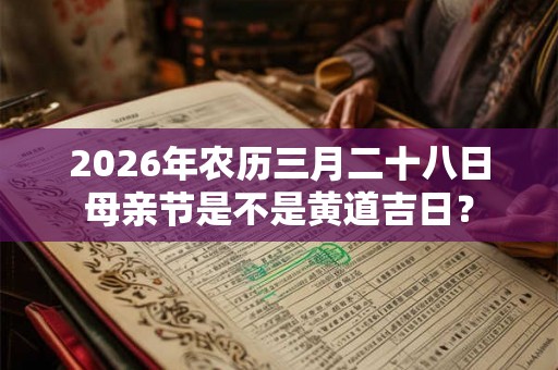 2026年农历三月二十八日母亲节是不是黄道吉日？