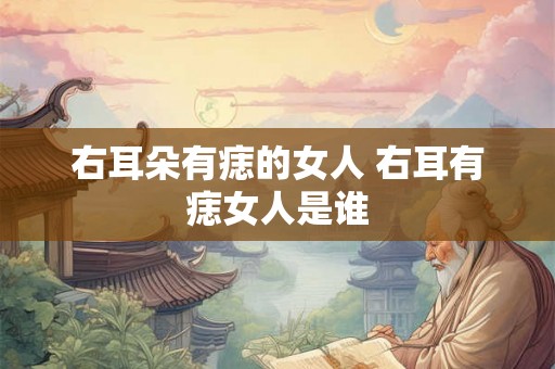 右耳朵有痣的女人 右耳有痣女人是谁