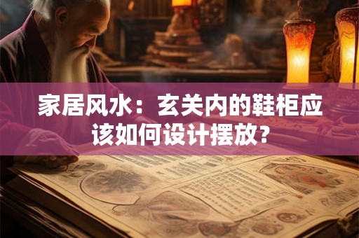 家居风水:玄关内的鞋柜应该如何设计摆放? 家居风水:玄关内的鞋柜应该如何设计摆放?