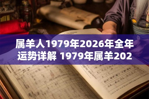 属羊人1979年2026年全年运势详解 1979年属羊2026年运势如何