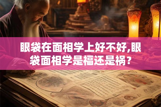 眼袋在面相学上好不好,眼袋面相学是福还是祸？