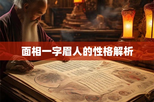 面相一字眉人的性格解析 面相一字眉人的性格解析