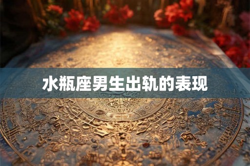 水瓶座男生出轨的表现
