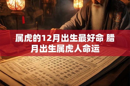 属虎的12月出生最好命 腊月出生属虎人命运