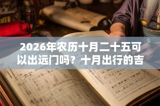 2026年农历十月二十五可以出远门吗？十月出行的吉日汇总！