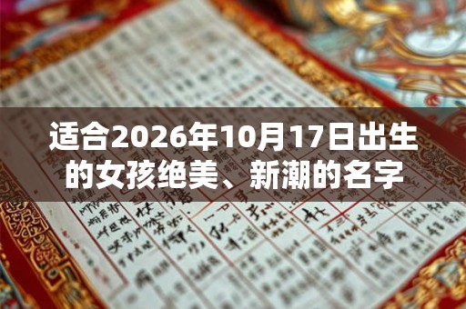 适合2026年10月17日出生的女孩绝美、新潮的名字