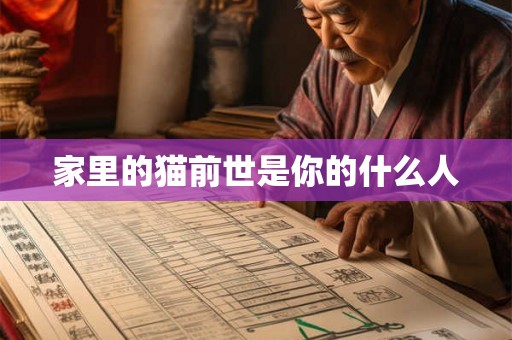 家里的猫前世是你的什么人