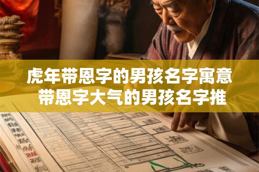 虎年带恩字的男孩名字寓意 带恩字大气的男孩名字推荐