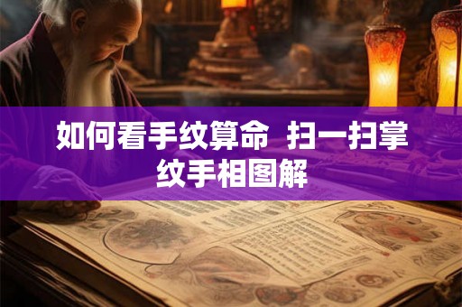 如何看手纹算命 扫一扫掌纹手相图解 如何看手纹算命 扫一扫掌纹手相图解