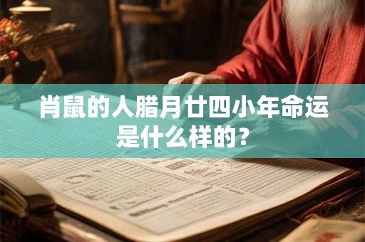 肖鼠的人腊月廿四小年命运是什么样的？