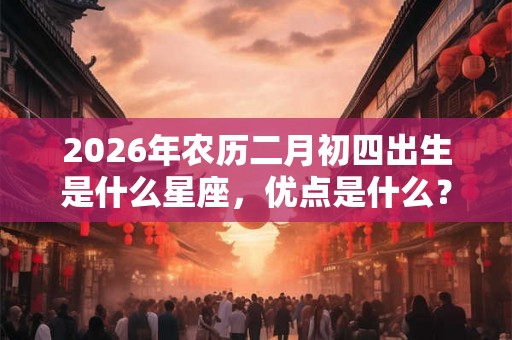 2026年农历二月初四出生是什么星座,优点是什么? 2026年农历二月初四出生是什么星座,优点是什么?