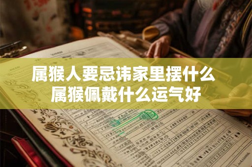 属猴人要忌讳家里摆什么 属猴佩戴什么运气好