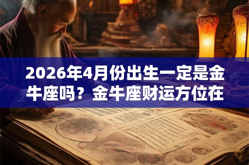 2026年4月份出生一定是金牛座吗？金牛座财运方位在哪？