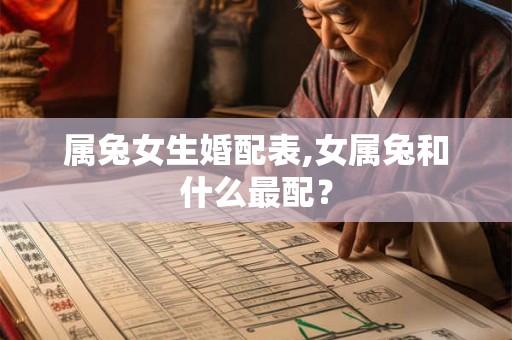 属兔女生婚配表,女属兔和什么最配？
