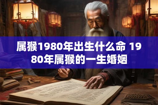 属猴1980年出生什么命 1980年属猴的一生婚姻 属猴1980年出生什么命 1980年属猴的一生婚姻