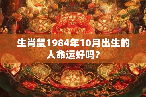 生肖鼠1984年10月出生的人命运好吗? 生肖鼠1984年10月出生的人命运好吗?