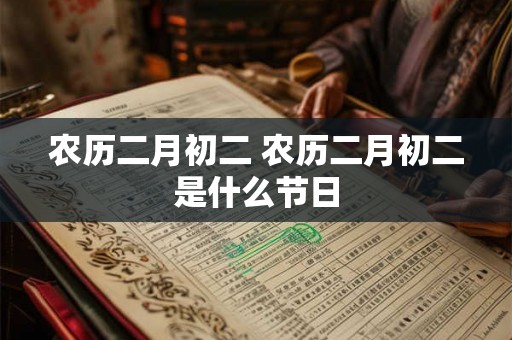 农历二月初二 农历二月初二是什么节日