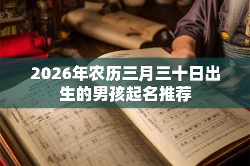 2026年农历三月三十日出生的男孩起名推荐