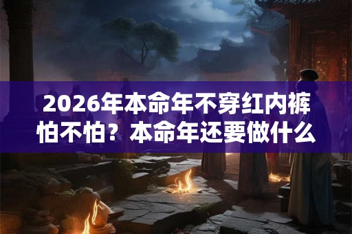 2026年本命年不穿红内裤怕不怕？本命年还要做什么？