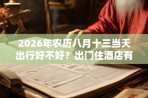 2026年农历八月十三当天出行好不好?出门住酒店有哪些禁忌? 2026年农历八月十三当天出行好不好?出门住酒店有哪些禁忌?